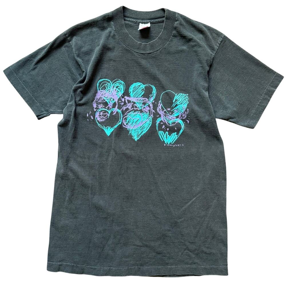 Vintage 1990 Graphic T-Shirt Fruit of the Loom Made in USA Single Stitch